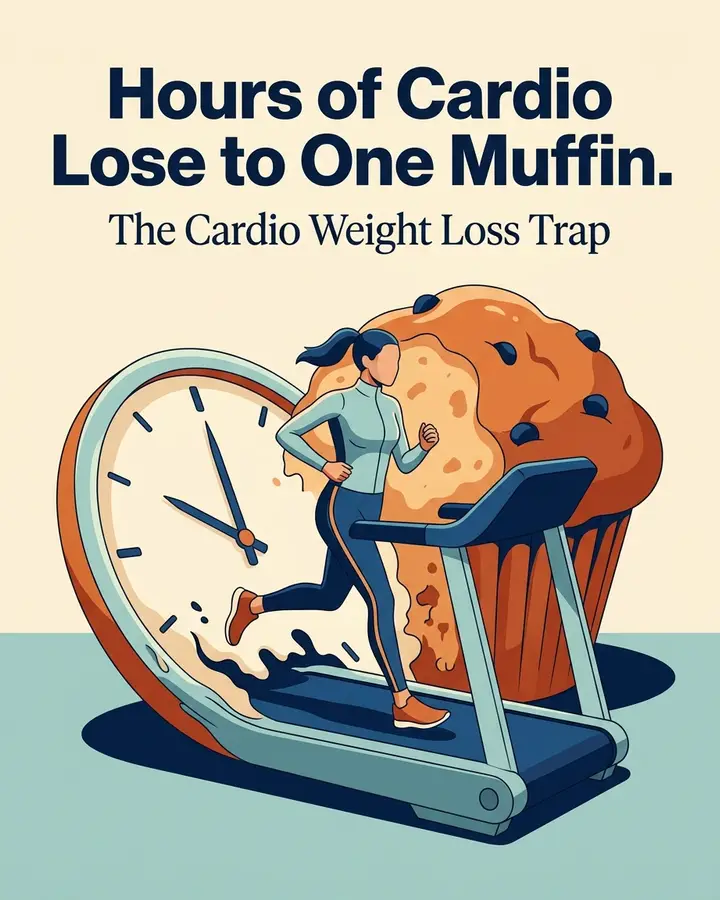 The Cardio Weight Loss Trap: Hours of Cardio Lose to One Muffin.